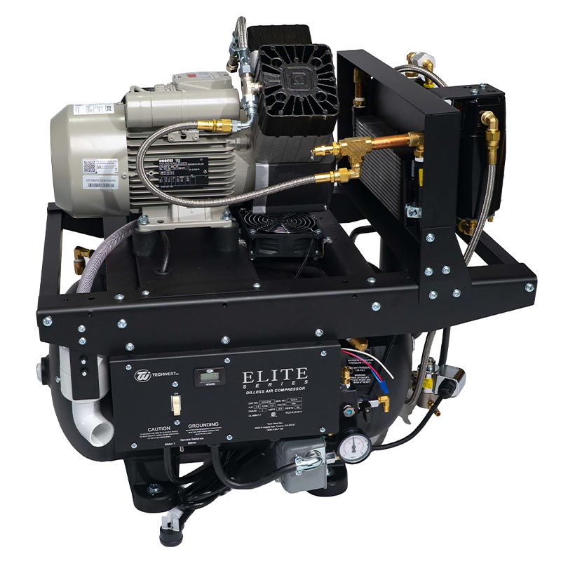TECH WEST ELITE SERIES ULTRA CLEAN OILLESS COMPRESSOR | 2-3 users