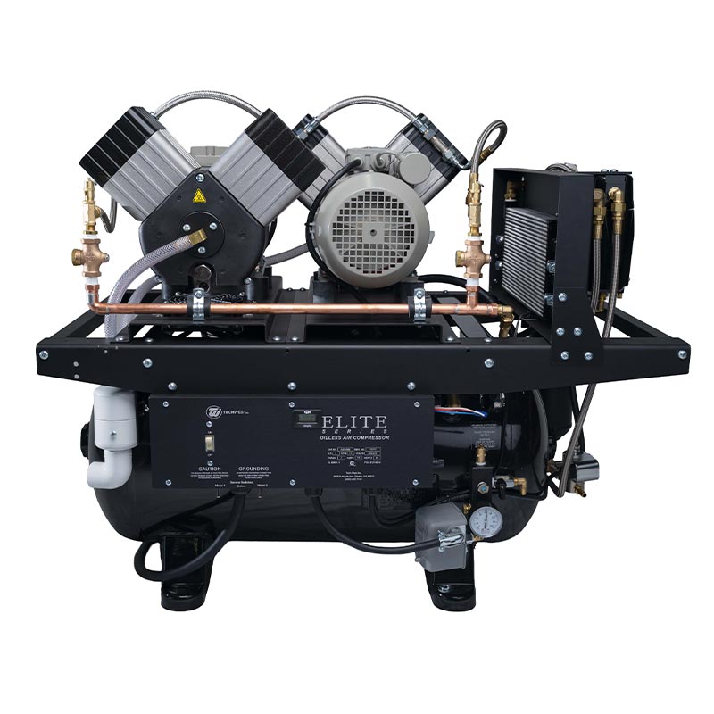 TECH WEST ELITE SERIES ULTRA CLEAN OILLESS COMPRESSOR | 2-3 users